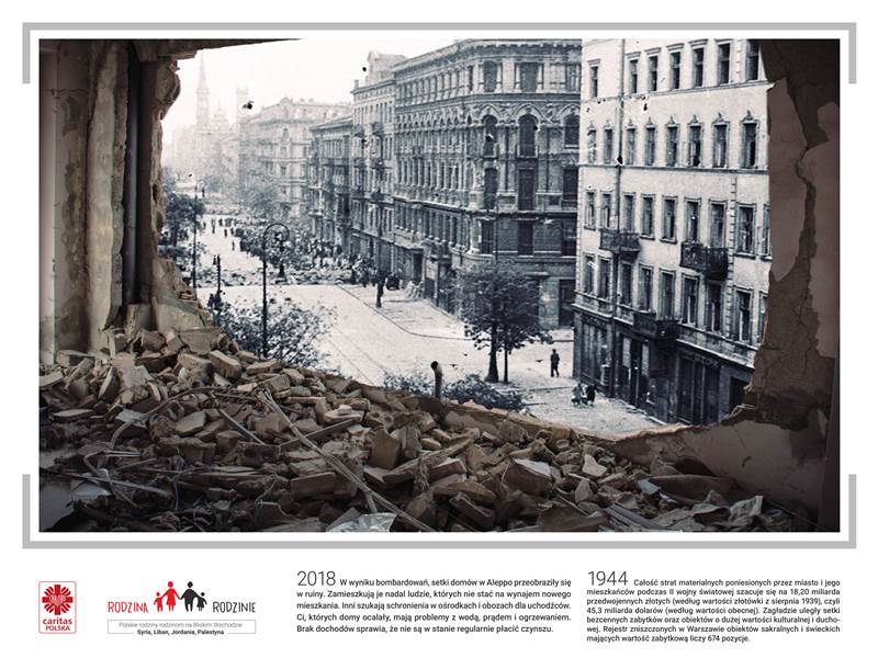 Życie w ruinach. „Aleppo2019 - Warszawa1944”