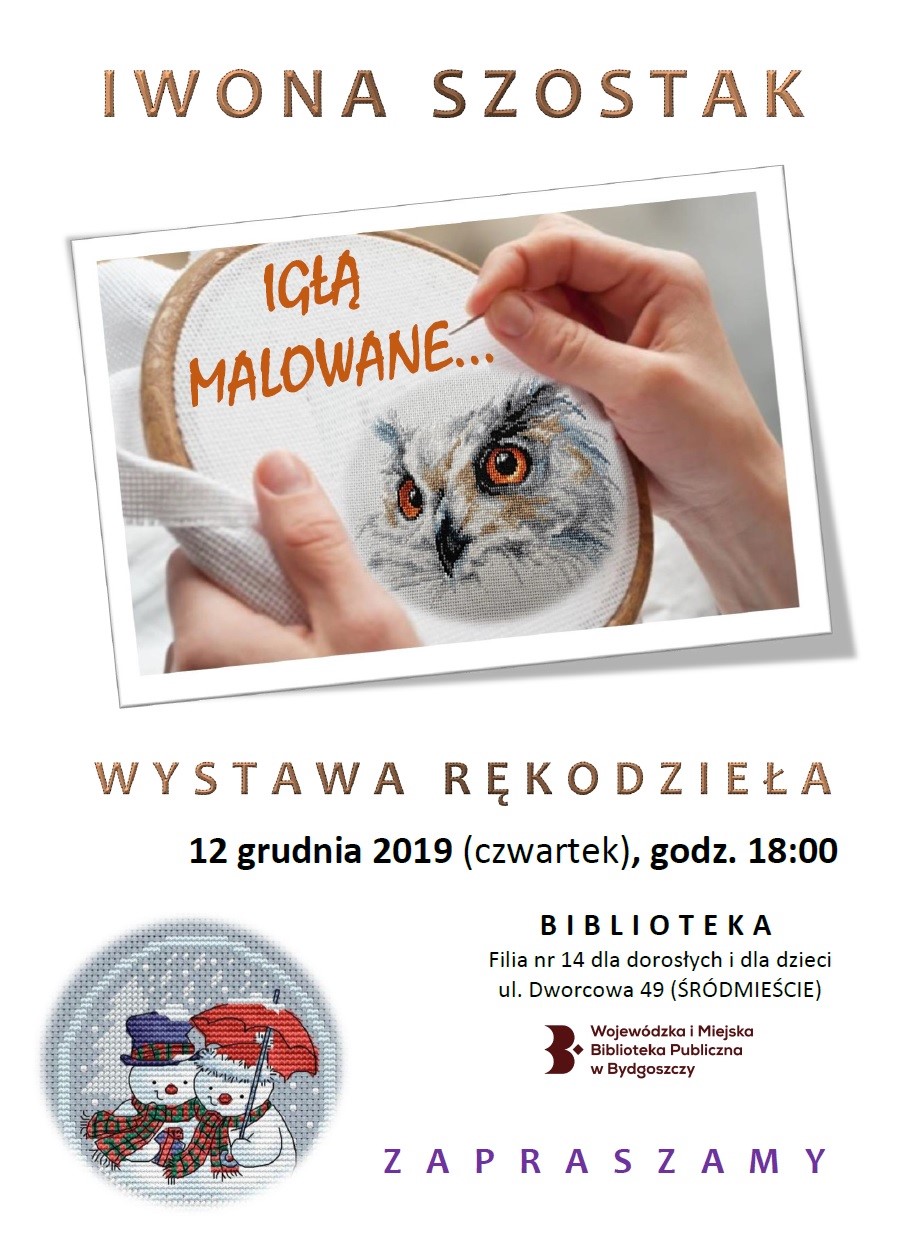 Igłą malowane - wystawa rękodzieła