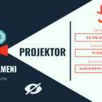 Projektor z audiodeskrypcją.