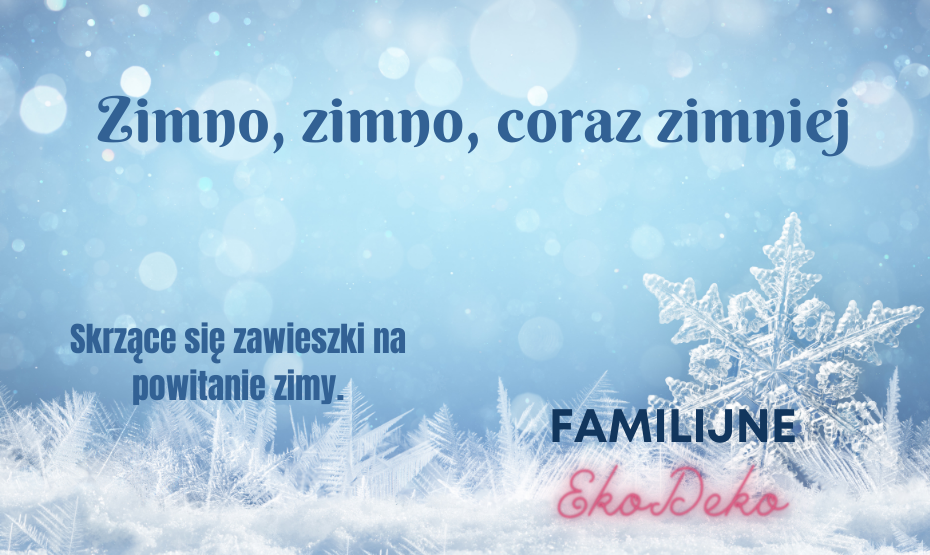 Familijne EkoDeko - skrzące się zawieszki na powitanie zimy.