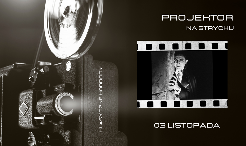 Klasyczny horror na strychu biblioteki - Projektor