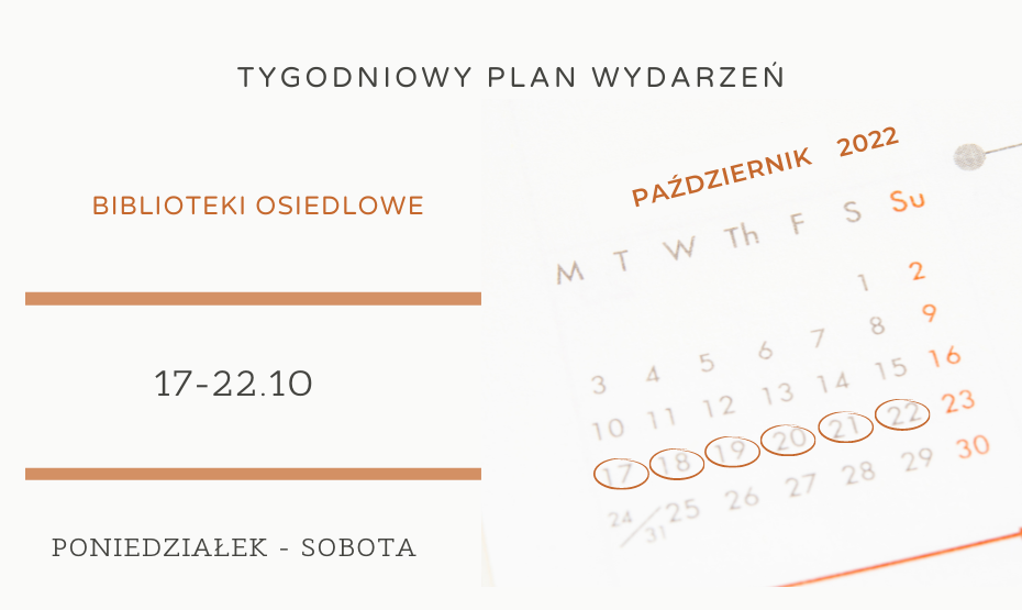 Plan wydarzeń - Biblioteki osiedlowe