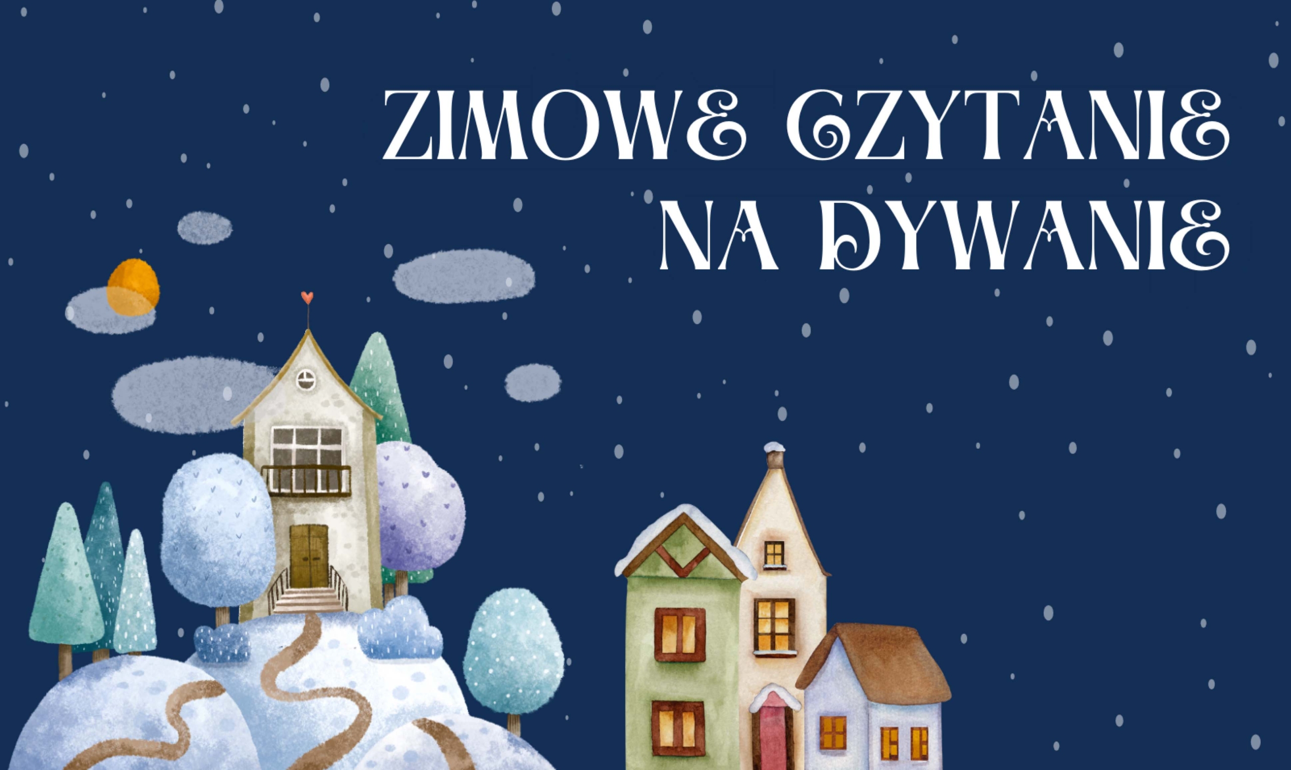 Zimowe czytanie na dywanie