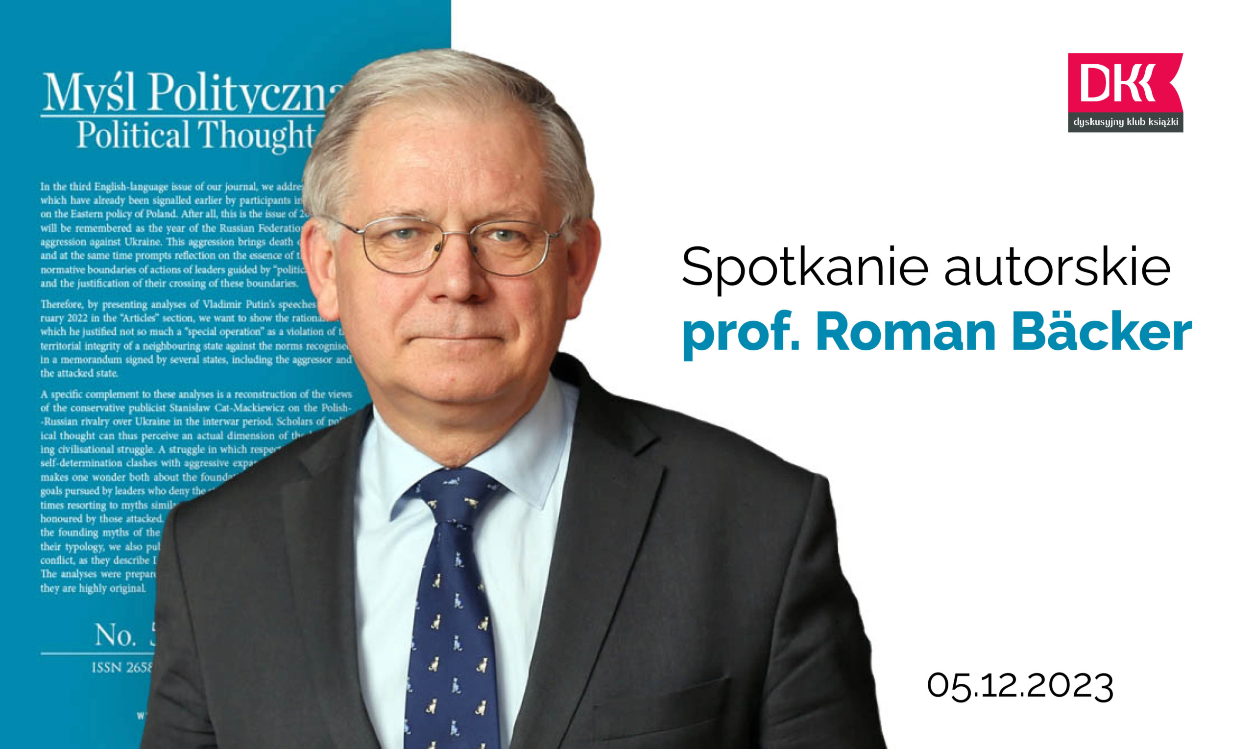 Spotkanie z prof. Romanem Bäckerem