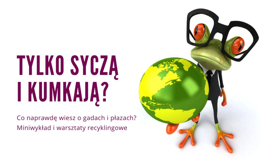 Tylko syczą i kumkają? Co naprawdę wiesz o gadach i płazach? Miniwykład i warsztaty recyklingowe