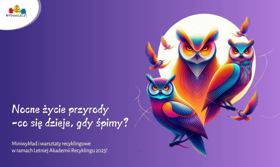 Nocne życie przyrody – co się dzieje, gdy śpimy? Miniwykład i warsztaty recyklingowe