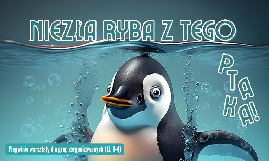 Niezła ryba z tego ptaka! Pingwinie warsztaty dla grup zorganizowanych (klasy 0–4)